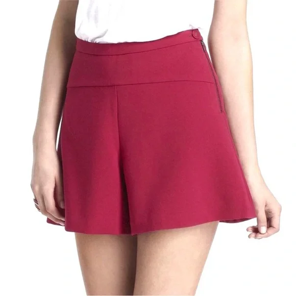 ANTHROPOLOGIE Leifnotes azalea tailored Shorts size 6 pink - Picture 2 of 8